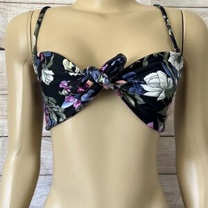 PinkColada Women Swimwear Night Floral Bikini Top Size M